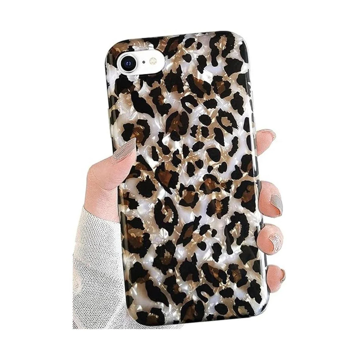 J.west Funda de leopardo para iPhone SE 2020 2nd 2022 3rd_1