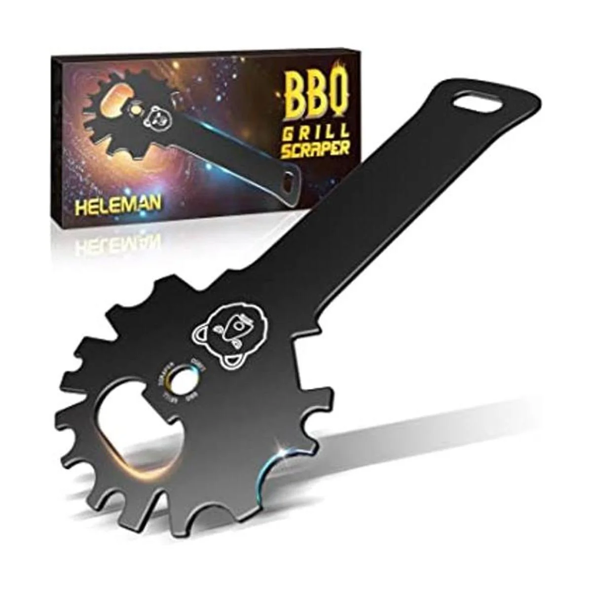 HELEMAN Rascador de parrilla para barbacoa regalos para_1