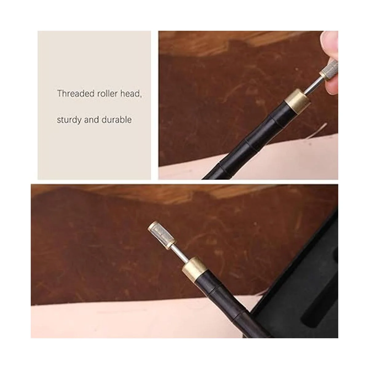 DIUDUS Rotulador de tinte de borde mango de madera acero_6