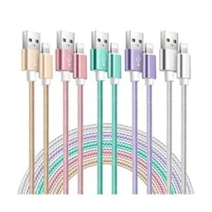 Cargador De Teléfono Certificado para Apple Mfi Paquete De 5_1