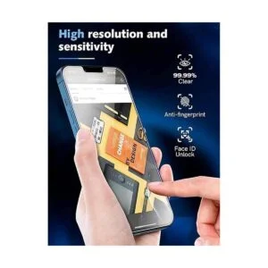 LK Paquete de 3 protectores de pantalla para iPhone 13 con_3