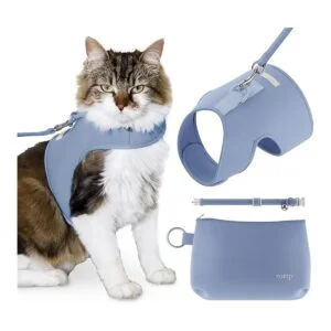Juego de arnés de gato collar y correa chaleco de arnés_1