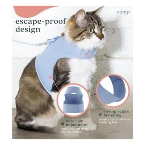 Juego de arnés de gato collar y correa chaleco de arnés_2