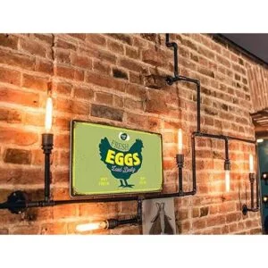 ALREAR Vintage Farm Fresh Eggs Sign for Farmhouse Kitchen_6