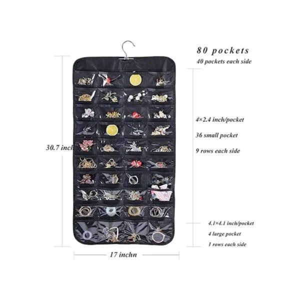Organizador de joyas colgante bolsa de almacenamiento de_6