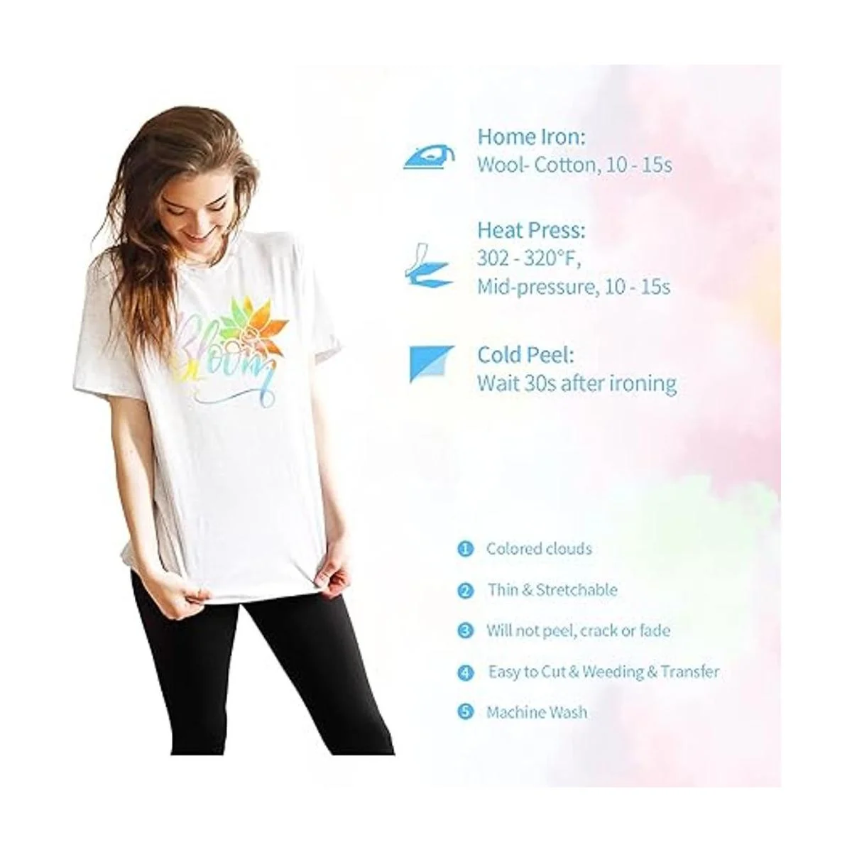 Vinilo de transferencia de calor de 10 x 5 pies de_6