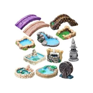 12 piezas de accesorios de jardín de hadas en miniatura_1