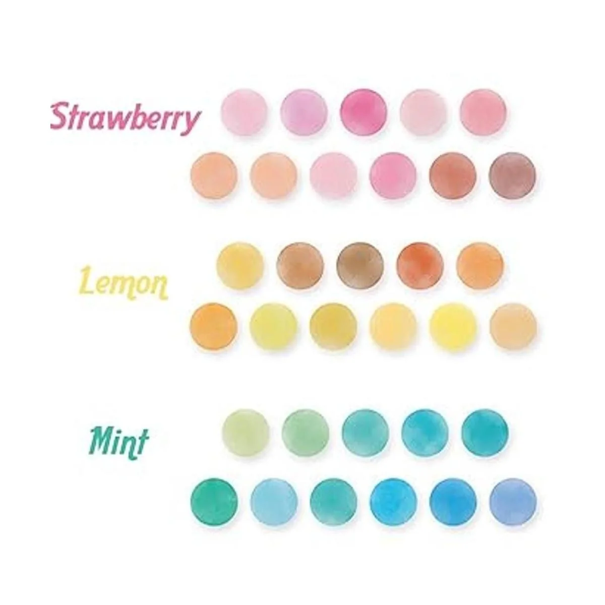 YUBX Juego de cinta adhesiva Washi de colores sólidos con_6