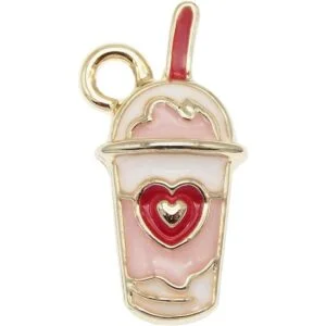 JJGQAZ 30 dijes de bebidas de corazón de colores mixtos_2