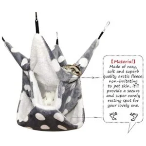 LEFTSTARER Hamaca de triple capa de azúcar jaula pequeña_4