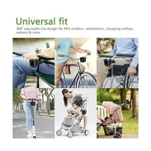Suranew Portavasos para cochecito con soporte para_2