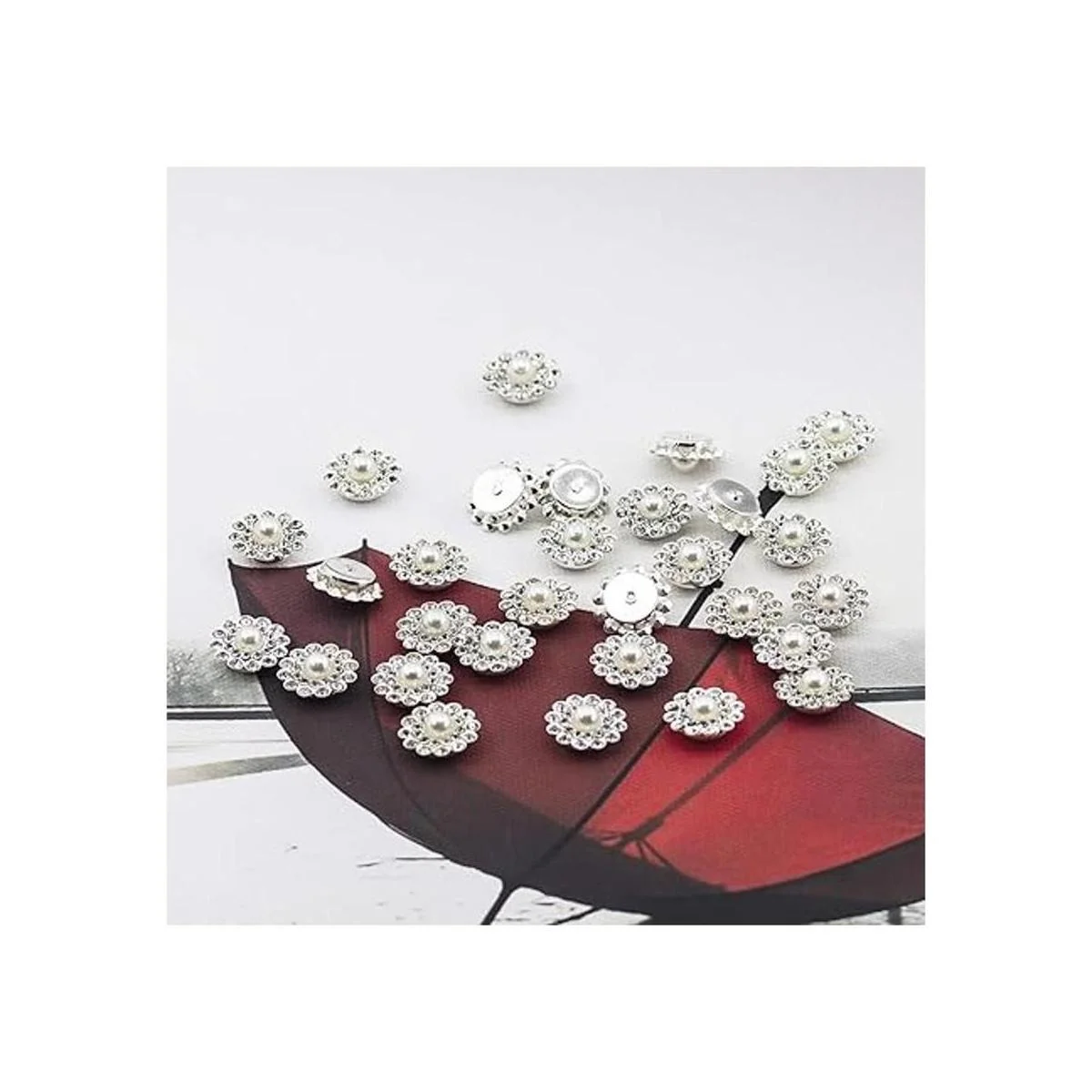 50 piezas de perlas de diamantes de imitación de cristal_3