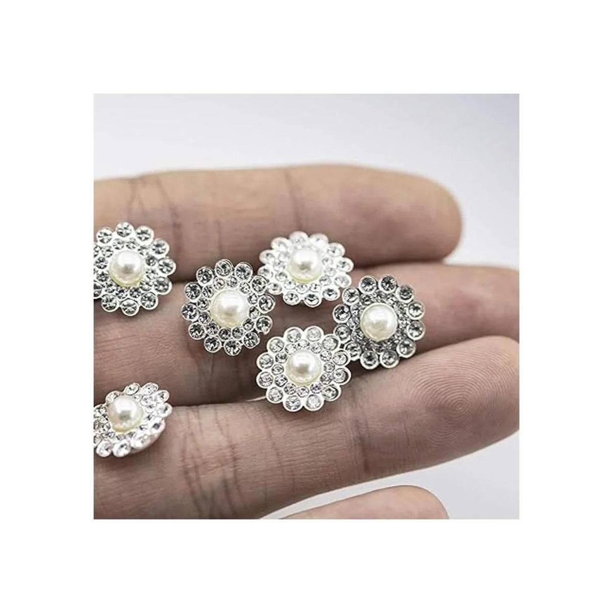 50 piezas de perlas de diamantes de imitación de cristal_4