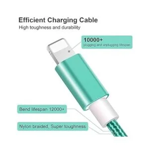 Cargador De Teléfono Certificado para Apple Mfi Paquete De 5_4