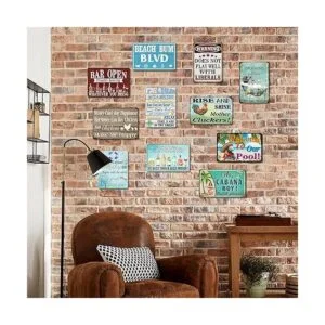 Jacevoo Cabana Boy Letrero de metal vintage para bar_6