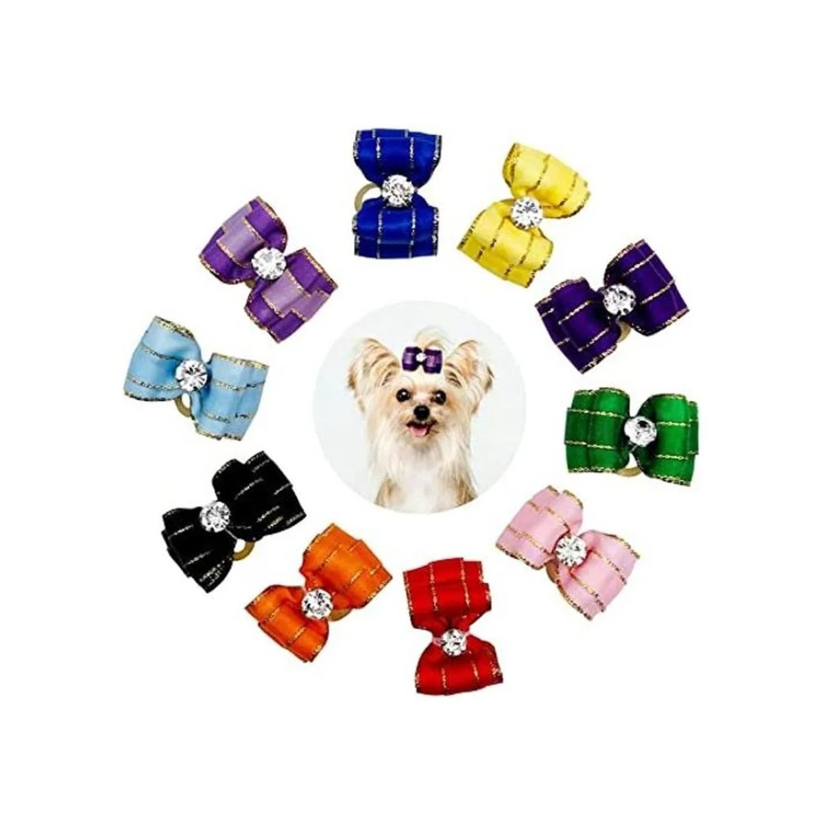 JpGdn 10 pares20 lazos para el pelo de perros pequeños_1