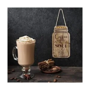 Jetec 3 letreros de madera para café tarro de masón_6