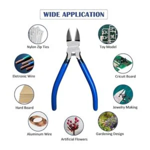 KAIHAOWIN Juego de 2 cortadores de alambre de 6 pulgadas_3