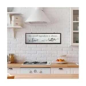 The Secret Ingredient Is Always Love and Butter Letrero_5