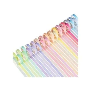 YUBX Juego de cintas Washi de colores lisos cintas_2