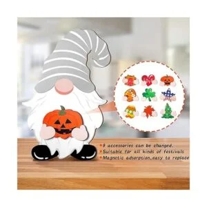 Gnomo de madera para el día de San Valentín decoración_3