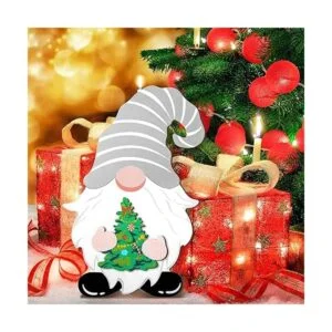 Gnomo de madera para el día de San Valentín decoración_2