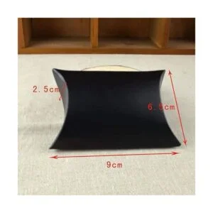 50 mini cajas de papel kraft negro de 3.5 x 2.6 pulgadas_2