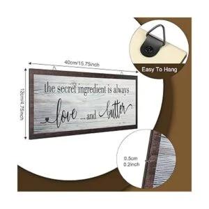 The Secret Ingredient Is Always Love and Butter Letrero_2