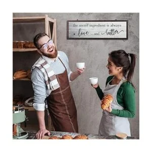 The Secret Ingredient Is Always Love and Butter Letrero_3
