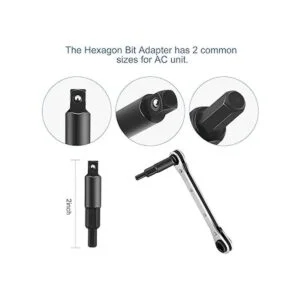 WADEO Hvac Llave de servicio de refrigeración de 38_4