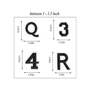 Harsgs 72 piezas de parches de números de letras_4