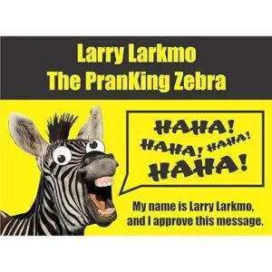 Larkmo The Pranking Zebra Divertida broma de 100 broma_4