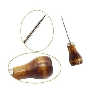 ROYHOO 10 punzón de madera para punzón de cuero o_3