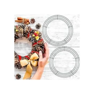 BBTO 3 coronas de alambres ideales para decoraciones de_5