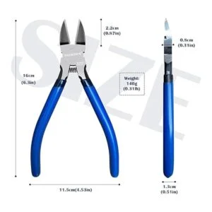 KAIHAOWIN Juego de 2 cortadores de alambre de 6 pulgadas_2