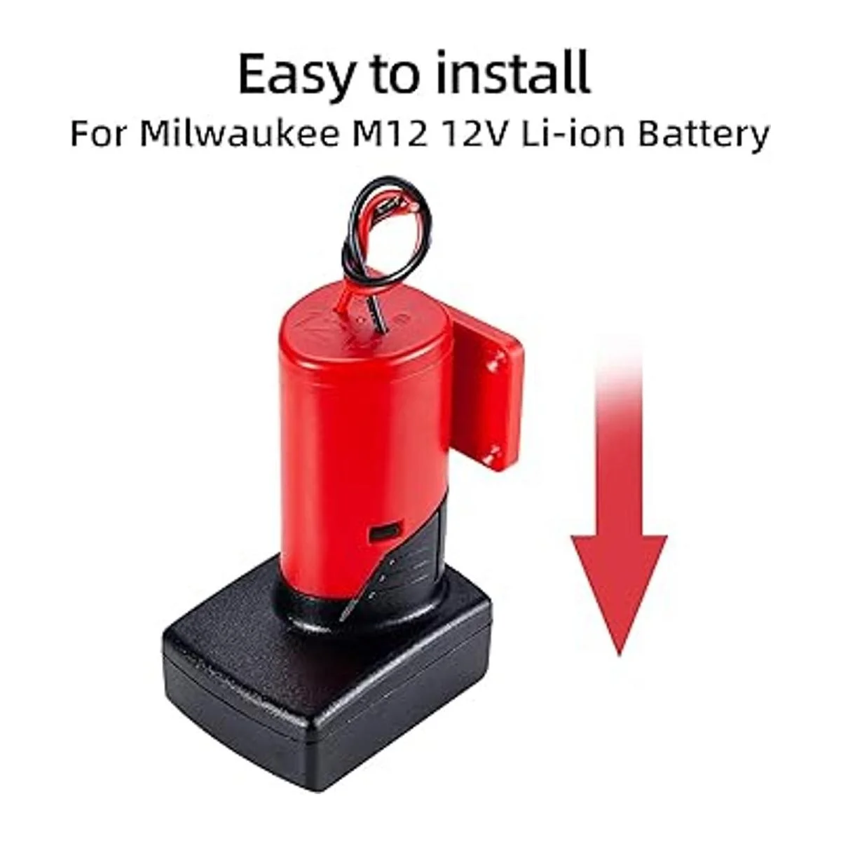 Adaptador de batería para Milwaukee 12V M12 Dock Power_2