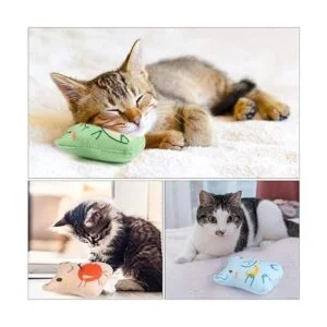 Dorakitten Catnip Toys for Indoor Cats 5PCS Plush Cat_2