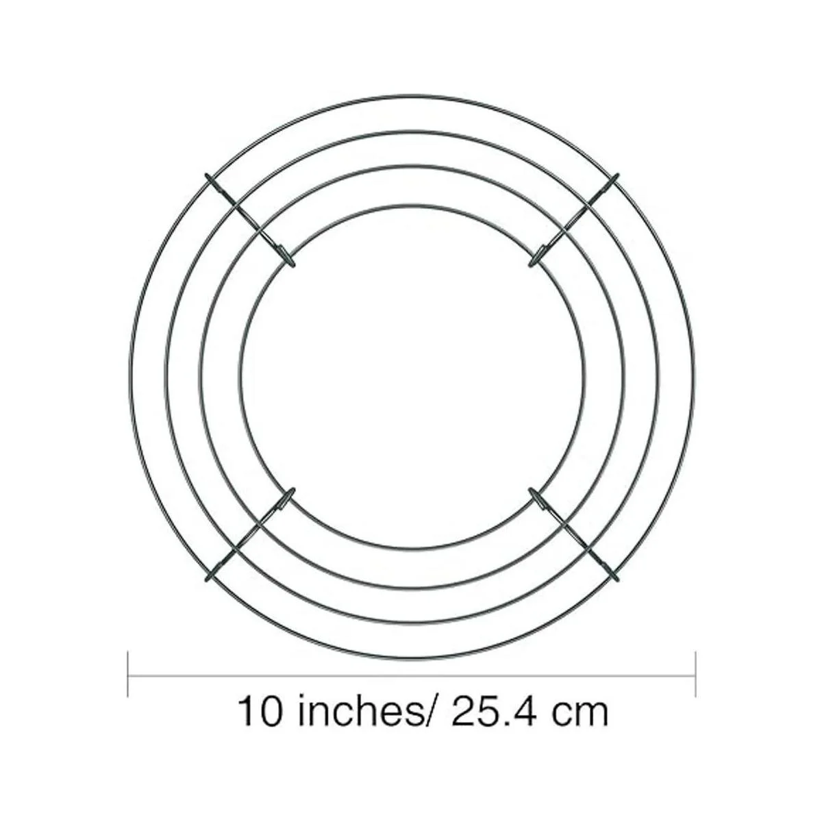 BBTO 3 coronas de alambres ideales para decoraciones de_2