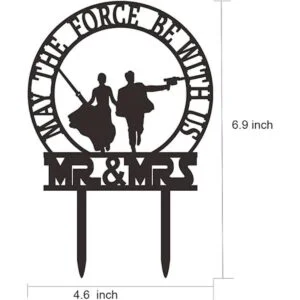 Decoración para tarta de boda con temática de Star Wars_4