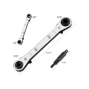 WADEO Hvac Llave de servicio de refrigeración de 38_2