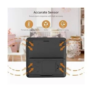 VOCOO Termómetro de humedad para interiores sensor de_4