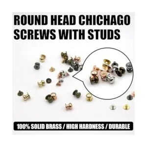 INKNOTE 125 juegos de 5 colores Chicago tornillos sólidos_5