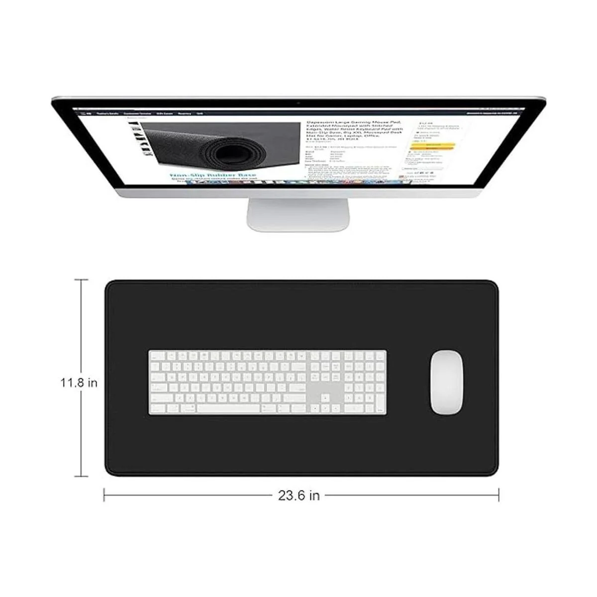 Dapesuom Alfombrilla de mouse grande extendida para juegos_2