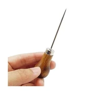 ROYHOO 10 punzón de madera para punzón de cuero o_2