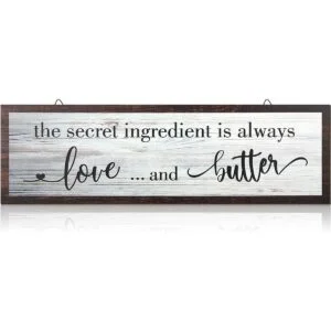 The Secret Ingredient Is Always Love and Butter Letrero_1