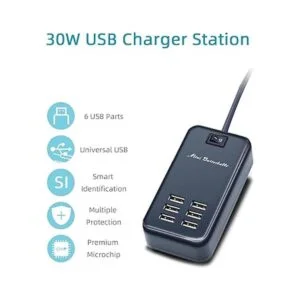 Estación de carga USB estación de carga de escritorio de_4