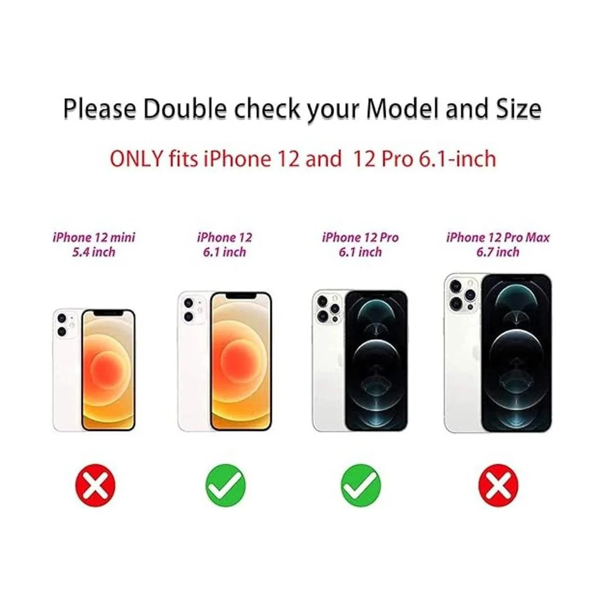 J.west Funda compatible con iPhone 1212 Pro de 6.1_2