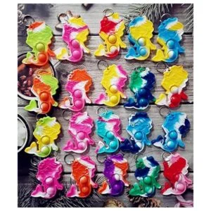 Paquete de 20 llaveros de mochila de sirena a granel mini_5