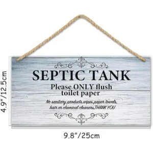 TOARTi Letrero de madera con cita de baño 4.9 x 9.8 in_6