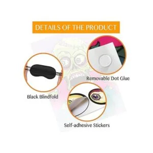 Pin the Eyeball on The Zombie Juego de fiesta de Halloween_3